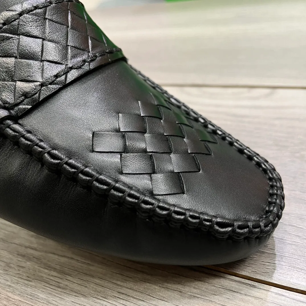 Factory price 420💵BV new men's shoes original replica👉👉High-end men's casual beanie shoes/💞driving shoes! 🔊Upper imported cowhide woven, ☑️Sheepskin lining, one-step design, light and smart ☮☮Suitable for all kinds of travel, exclusive new style, real shot, size 38-44, (45 can be customized)